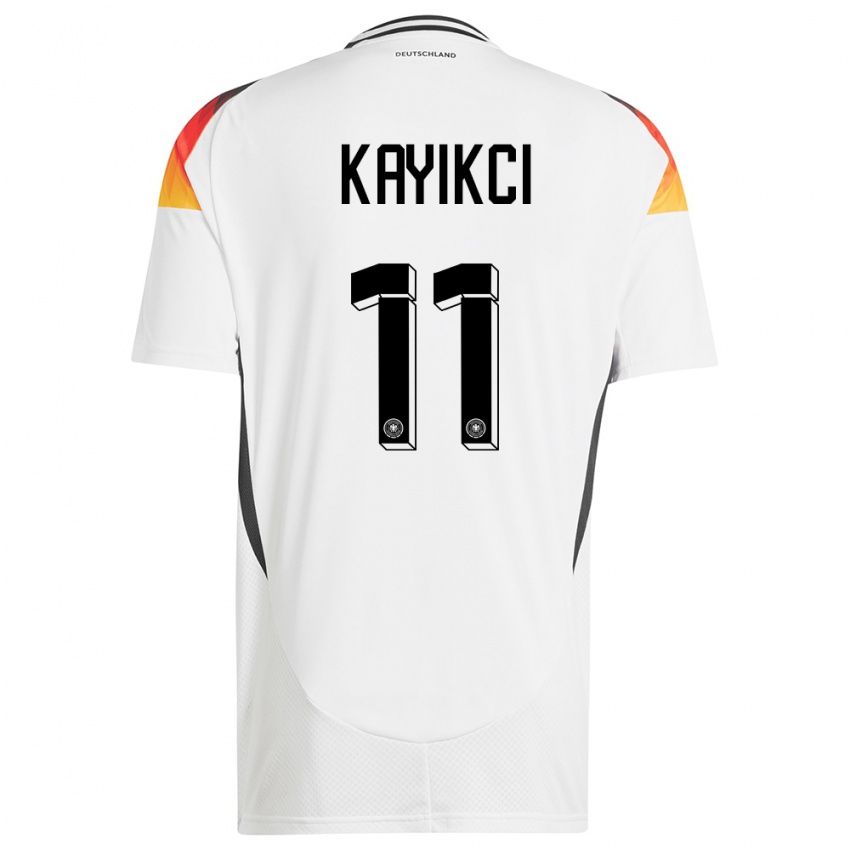 Niño Camiseta Alemania Hasret Kayikci #11 Blanco 1ª Equipación 24-26 La Camisa México