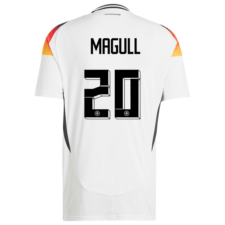 Niño Camiseta Alemania Lina Magull #20 Blanco 1ª Equipación 24-26 La Camisa México