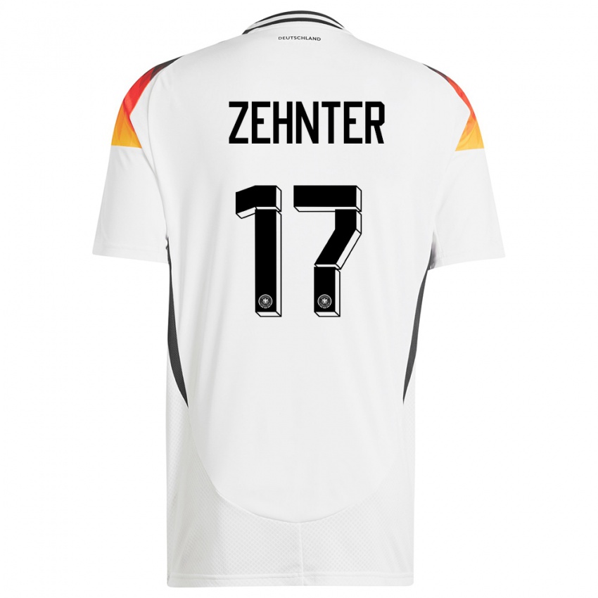 Niño Camiseta Alemania Aaron Zehnter #17 Blanco 1ª Equipación 24-26 La Camisa México