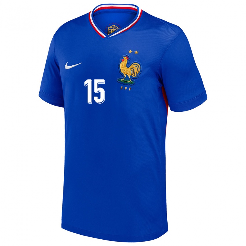 Niño Camiseta Francia Florent Da Silva #15 Azul 1ª Equipación 24-26 La Camisa México