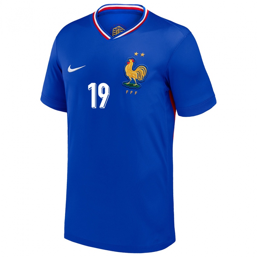 Niño Camiseta Francia Karim Benzema #19 Azul 1ª Equipación 24-26 La Camisa México