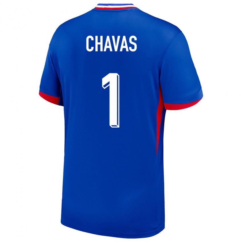 Niño Camiseta Francia Mylene Chavas #1 Azul 1ª Equipación 24-26 La Camisa México