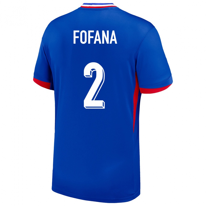 Niño Camiseta Francia Wesley Fofana #2 Azul 1ª Equipación 24-26 La Camisa México