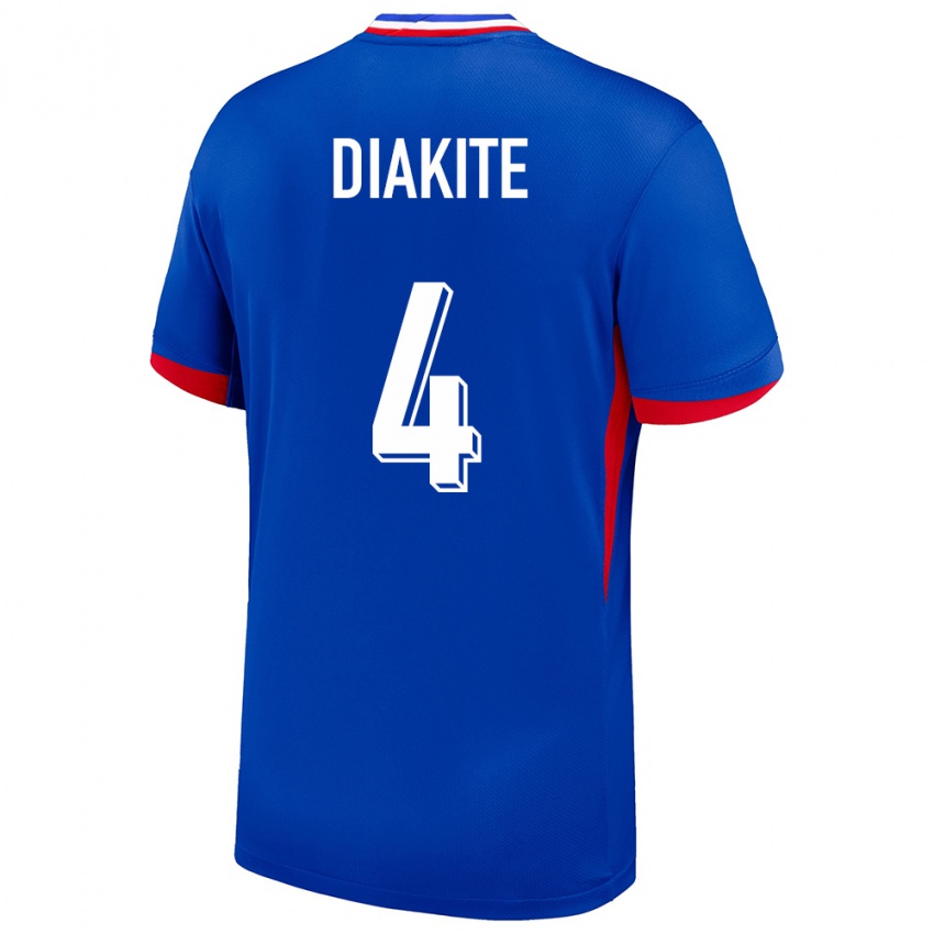 Niño Camiseta Francia Bafode Diakite #4 Azul 1ª Equipación 24-26 La Camisa México