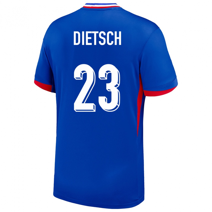 Niño Camiseta Francia Guillaume Dietsch #23 Azul 1ª Equipación 24-26 La Camisa México