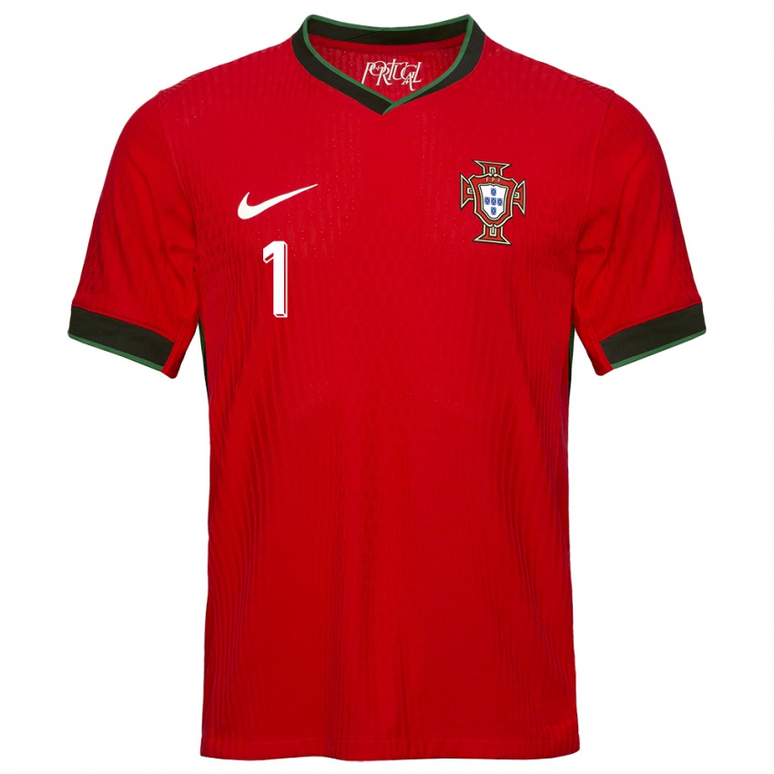 Niño Camiseta Portugal Goncalo Ribeiro #1 Rojo 1ª Equipación 24-26 La Camisa México