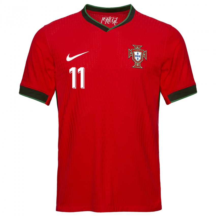 Niño Camiseta Portugal Joao Felix #11 Rojo 1ª Equipación 24-26 La Camisa México