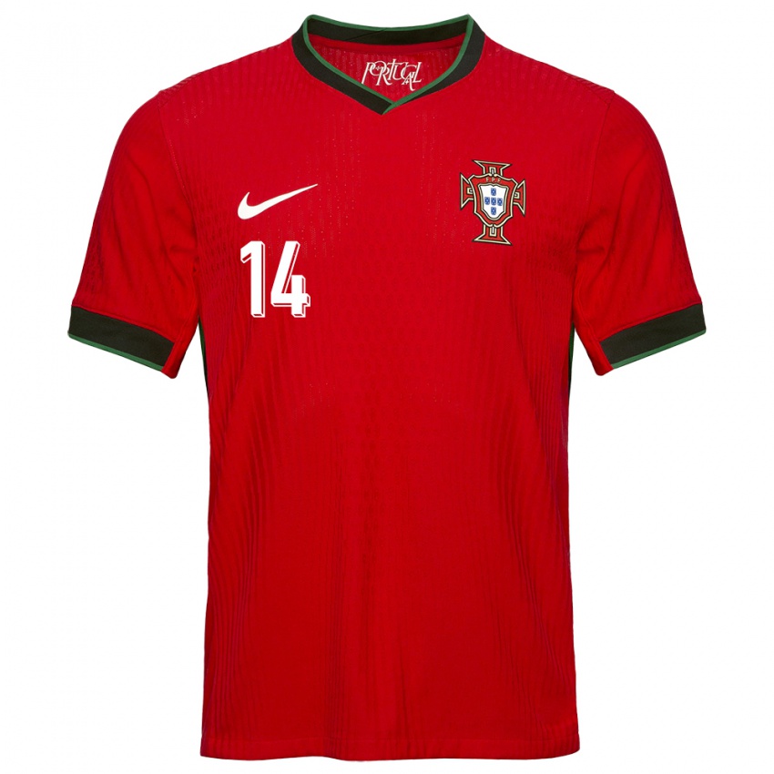 Niño Camiseta Portugal Dolores Silva #14 Rojo 1ª Equipación 24-26 La Camisa México