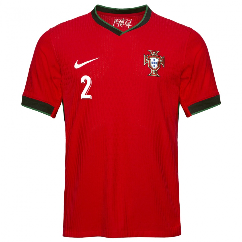 Niño Camiseta Portugal Catarina Amado #2 Rojo 1ª Equipación 24-26 La Camisa México