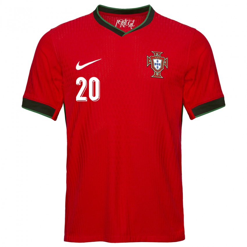 Niño Camiseta Portugal Joao Cancelo #20 Rojo 1ª Equipación 24-26 La Camisa México