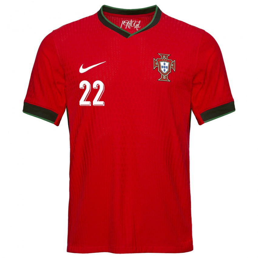 Niño Camiseta Portugal Diogo Costa #22 Rojo 1ª Equipación 24-26 La Camisa México