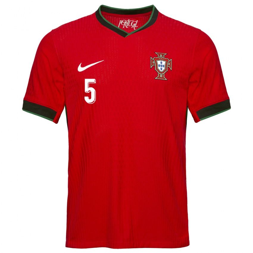 Niño Camiseta Portugal Diogo Dalot #5 Rojo 1ª Equipación 24-26 La Camisa México