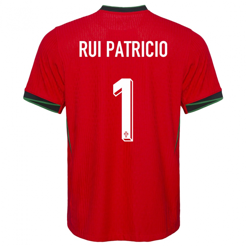 Niño Camiseta Portugal Rui Patricio #1 Rojo 1ª Equipación 24-26 La Camisa México