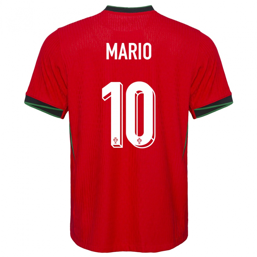 Niño Camiseta Portugal Joao Mario #10 Rojo 1ª Equipación 24-26 La Camisa México