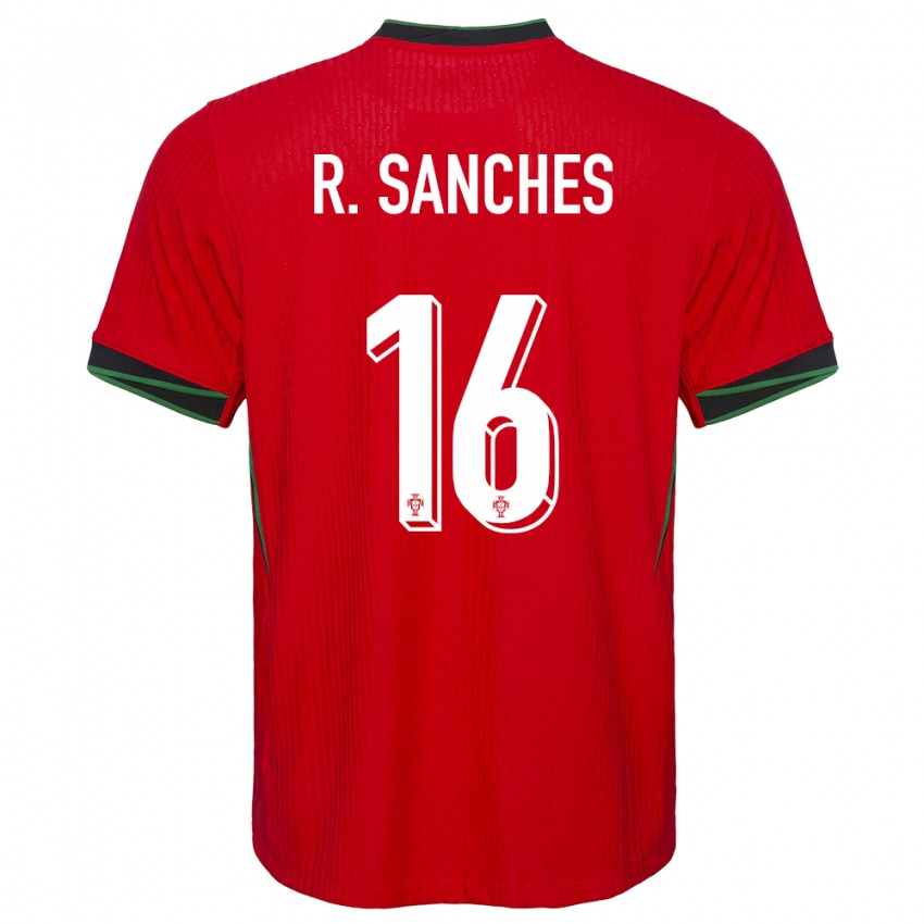 Niño Camiseta Portugal Renato Sanches #16 Rojo 1ª Equipación 24-26 La Camisa México