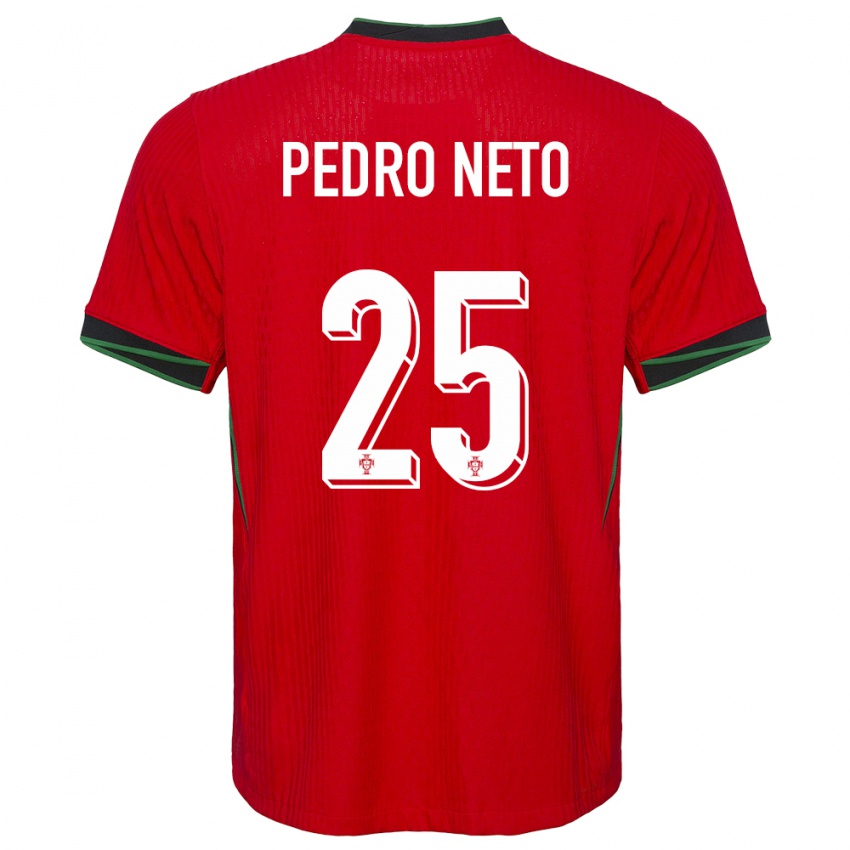 Niño Camiseta Portugal Pedro Neto #25 Rojo 1ª Equipación 24-26 La Camisa México