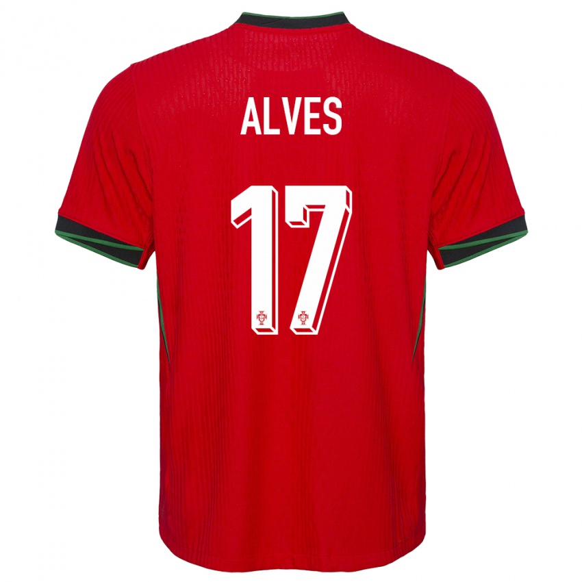 Niño Camiseta Portugal Lucia Alves #17 Rojo 1ª Equipación 24-26 La Camisa México