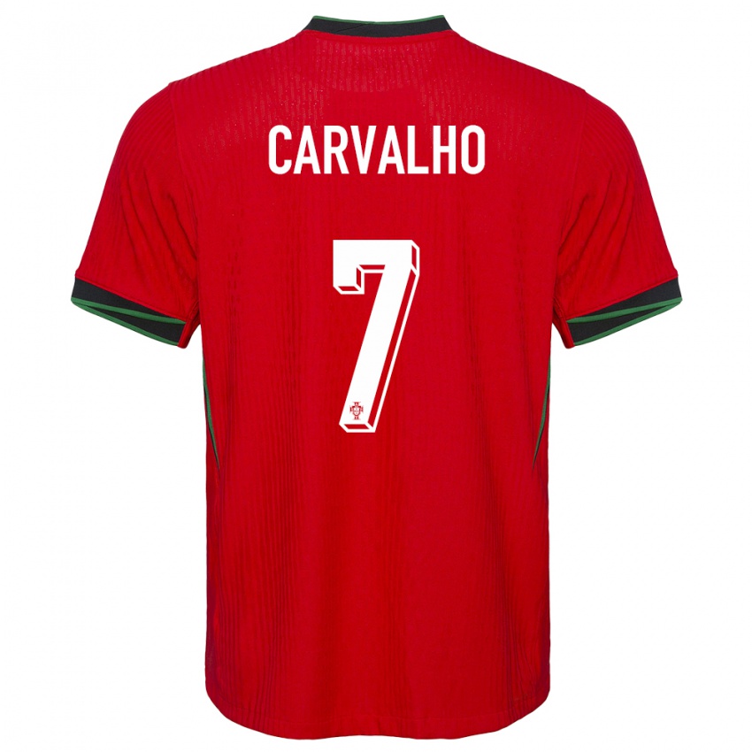 Niño Camiseta Portugal Fabio Carvalho #7 Rojo 1ª Equipación 24-26 La Camisa México