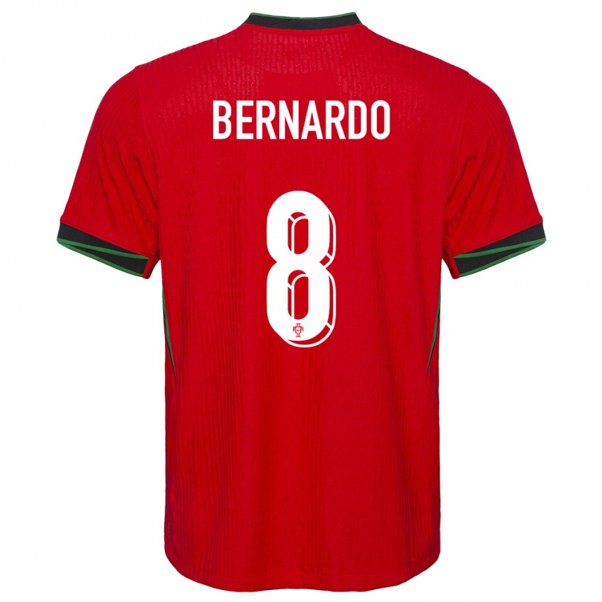 Niño Camiseta Portugal Paulo Bernardo #8 Rojo 1ª Equipación 24-26 La Camisa México