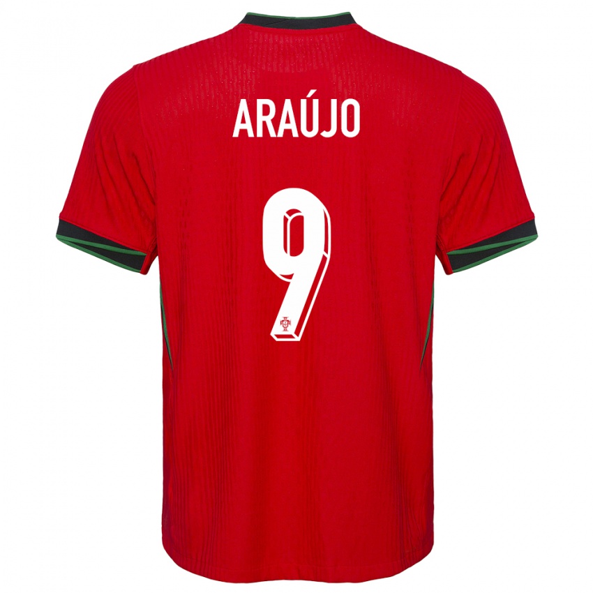 Niño Camiseta Portugal Henrique Araujo #9 Rojo 1ª Equipación 24-26 La Camisa México