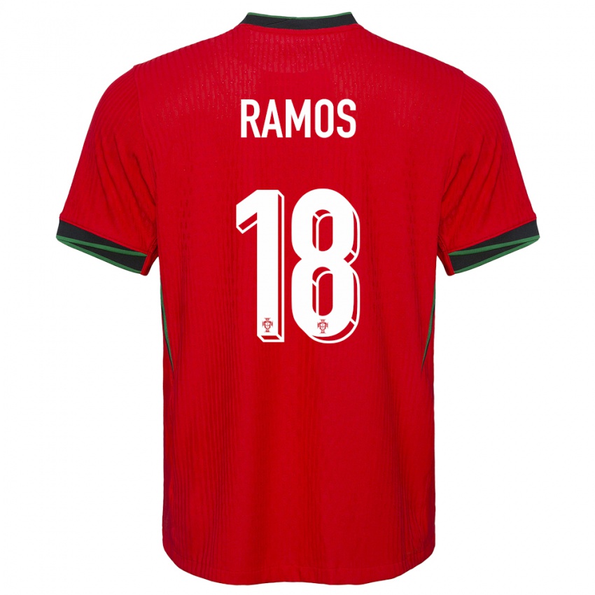 Niño Camiseta Portugal Goncalo Ramos #18 Rojo 1ª Equipación 24-26 La Camisa México