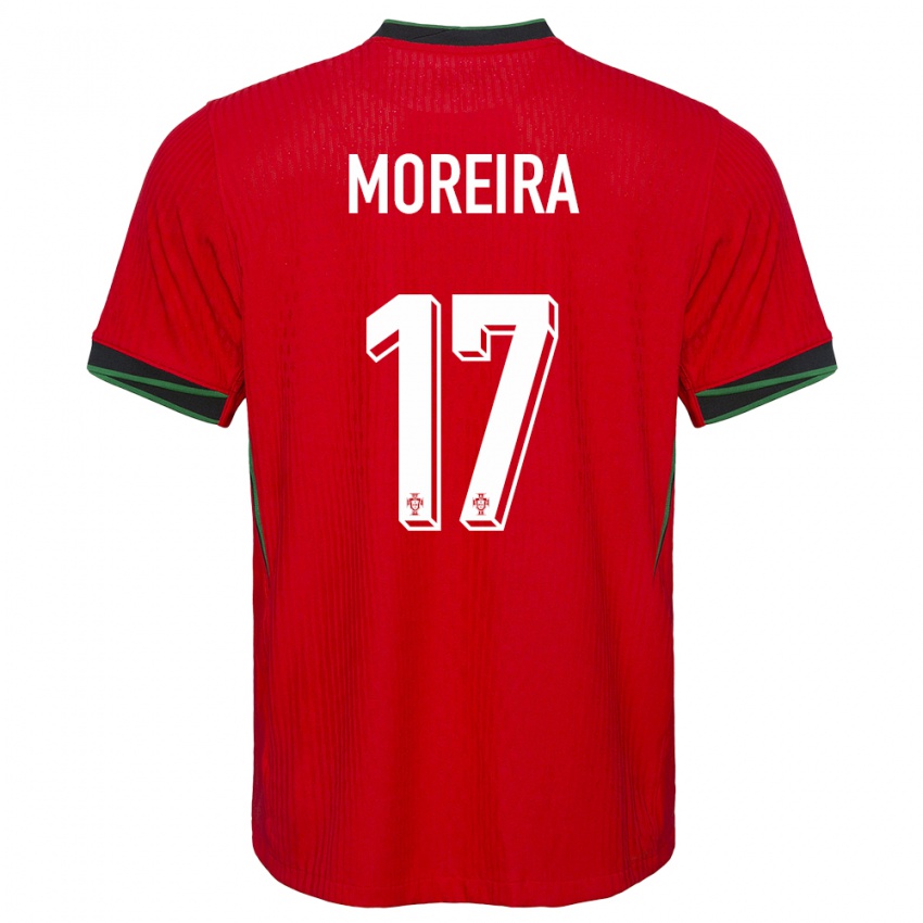 Niño Camiseta Portugal Afonso Moreira #17 Rojo 1ª Equipación 24-26 La Camisa México