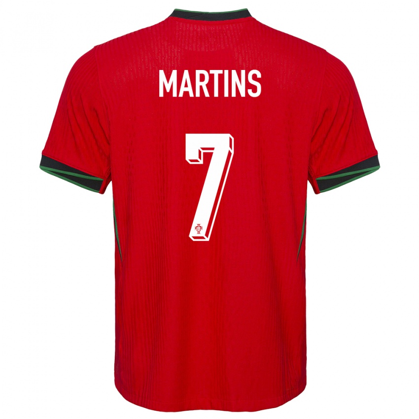 Niño Camiseta Portugal Gil Martins #7 Rojo 1ª Equipación 24-26 La Camisa México