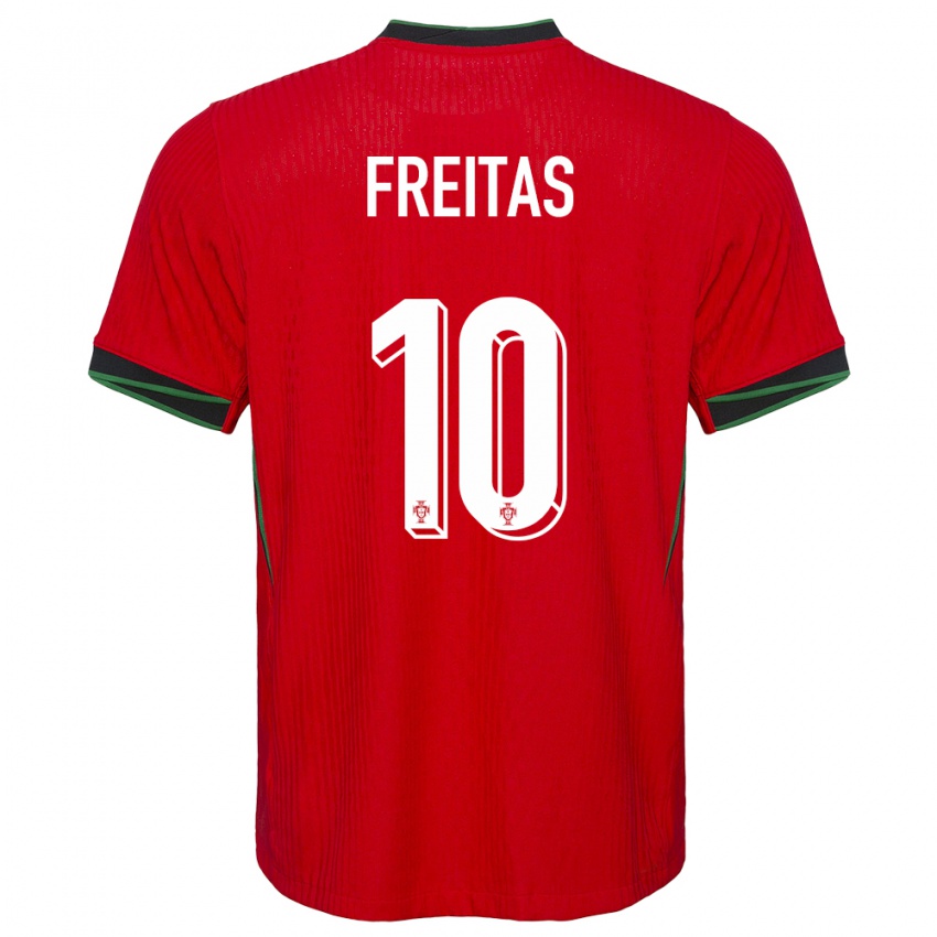 Niño Camiseta Portugal Tiago Freitas #10 Rojo 1ª Equipación 24-26 La Camisa México