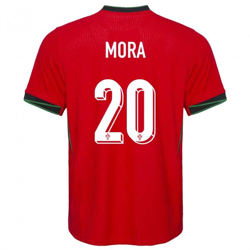 Niño Camiseta Portugal Rodrigo Mora #20 Rojo 1ª Equipación 24-26 La Camisa México