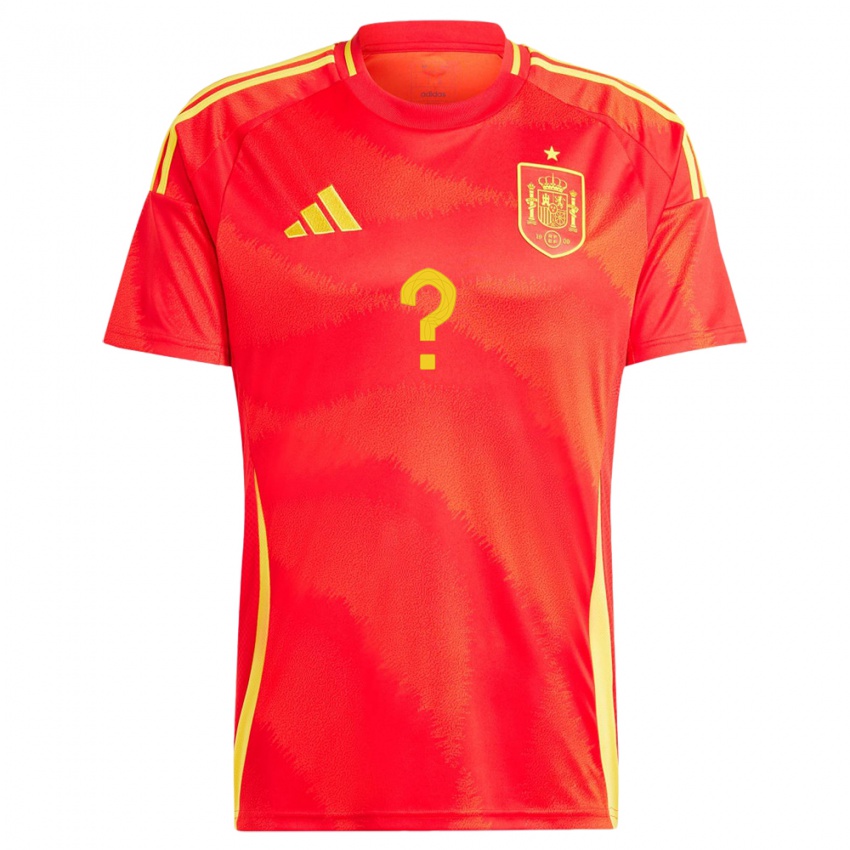 Niño Camiseta España Su Nombre #0 Rojo 1ª Equipación 24-26 La Camisa México