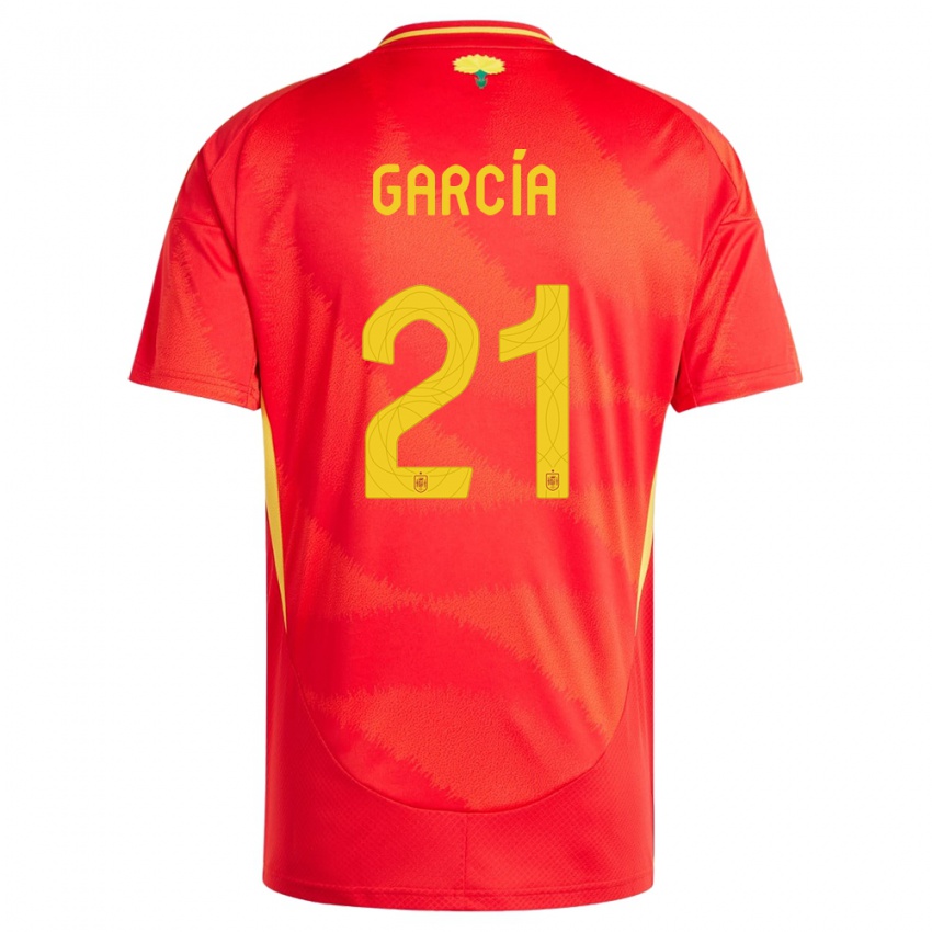 Niño Camiseta España Sheila Garcia #21 Rojo 1ª Equipación 24-26 La Camisa México