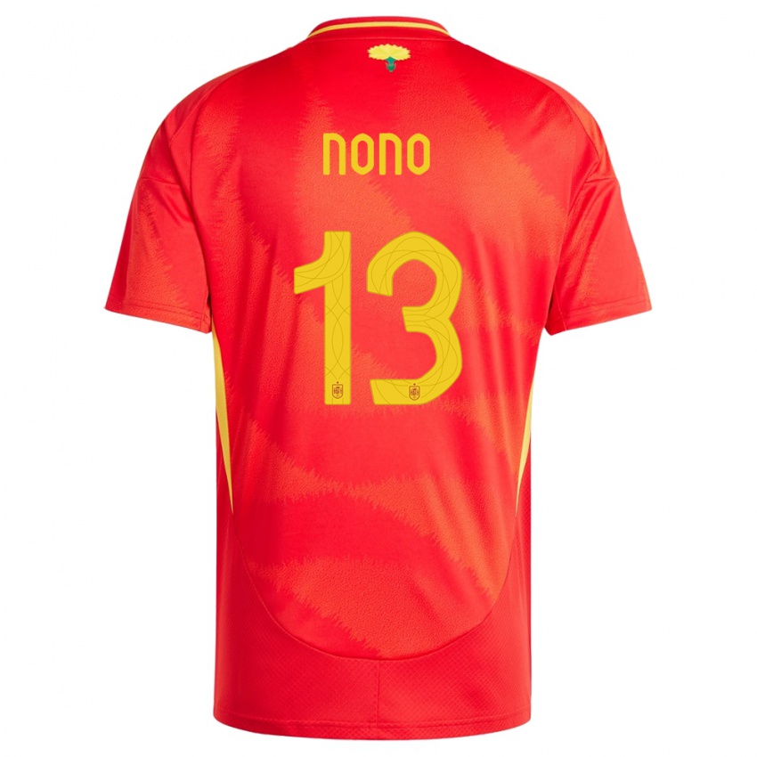 Niño Camiseta España Nono #13 Rojo 1ª Equipación 24-26 La Camisa México