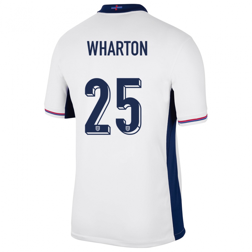 Niño Camiseta Inglaterra Adam Wharton #25 Blanco 1ª Equipación 24-26 La Camisa México