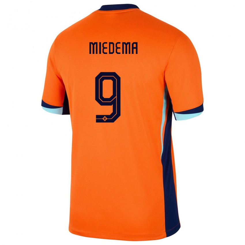 Niño Camiseta Países Bajos Vivianne Miedema #9 Naranja 1ª Equipación 24-26 La Camisa México