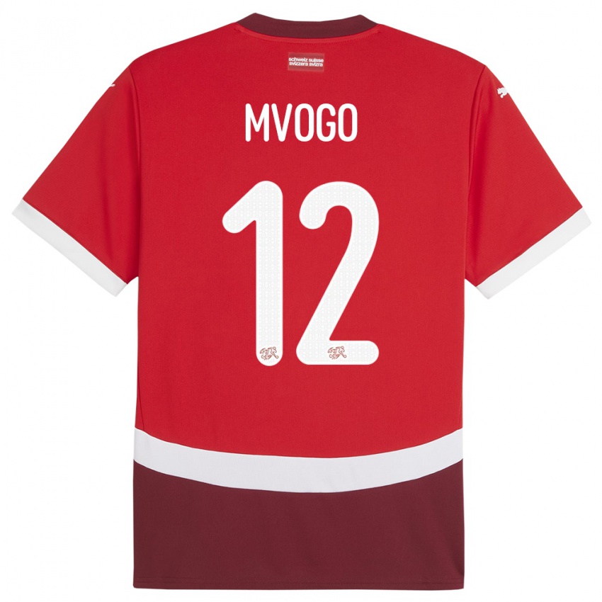 Niño Camiseta Suiza Yvon Mvogo #12 Rojo 1ª Equipación 24-26 La Camisa México