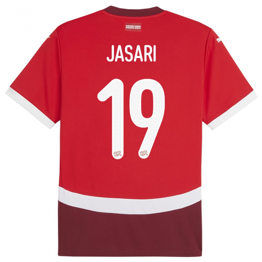 Niño Camiseta Suiza Ardon Jasari #19 Rojo 1ª Equipación 24-26 La Camisa México