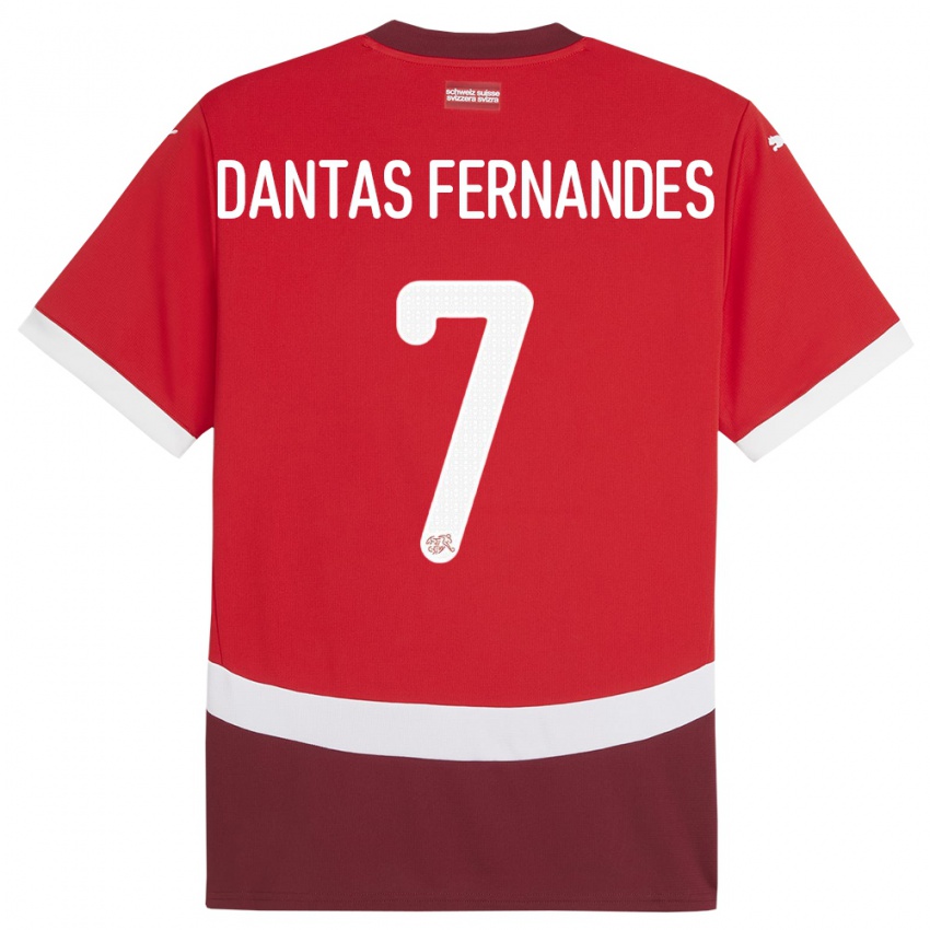 Niño Camiseta Suiza Ronaldo Dantas Fernandes #7 Rojo 1ª Equipación 24-26 La Camisa México