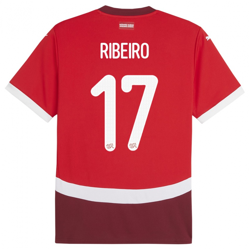 Niño Camiseta Suiza Joel Ribeiro #17 Rojo 1ª Equipación 24-26 La Camisa México