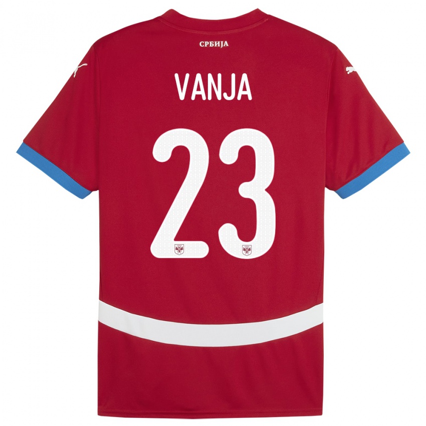 Niño Camiseta Serbia Vanja Milinkovic-Savic #23 Rojo 1ª Equipación 24-26 La Camisa México