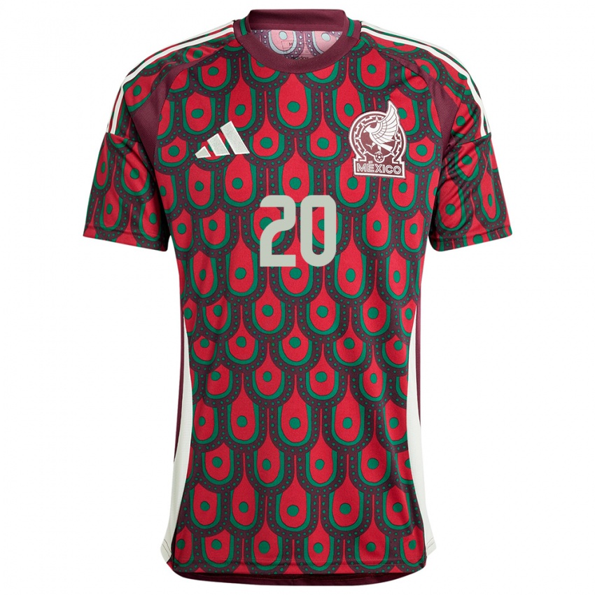 Niño Camiseta México Heriberto Jurado #20 Granate 1ª Equipación 24-26 La Camisa México