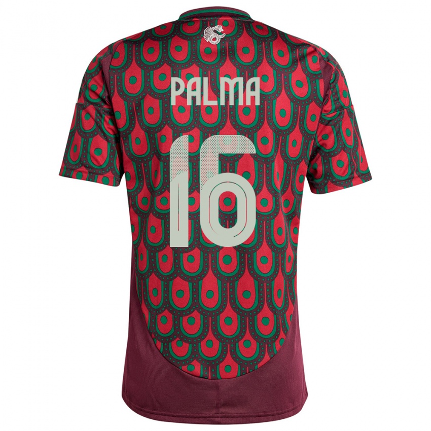 Niño Camiseta México Rafael Palma #16 Granate 1ª Equipación 24-26 La Camisa México