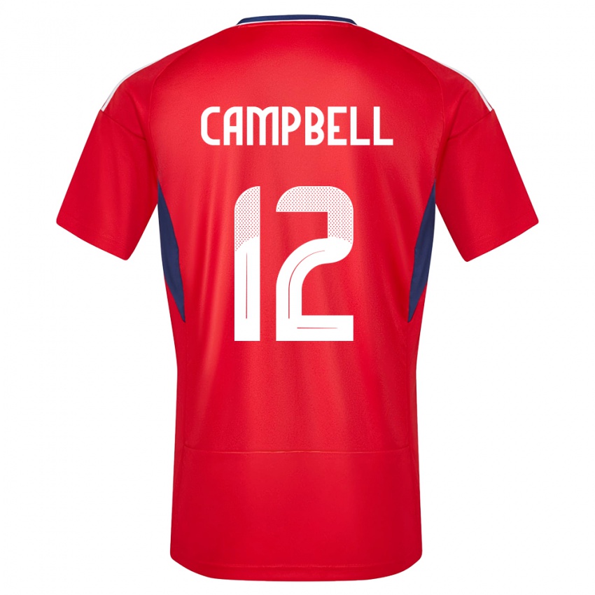 Niño Camiseta Costa Rica Joel Campbell #12 Rojo 1ª Equipación 24-26 La Camisa México