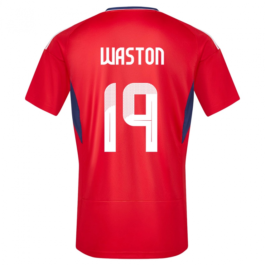 Niño Camiseta Costa Rica Kendall Waston #19 Rojo 1ª Equipación 24-26 La Camisa México