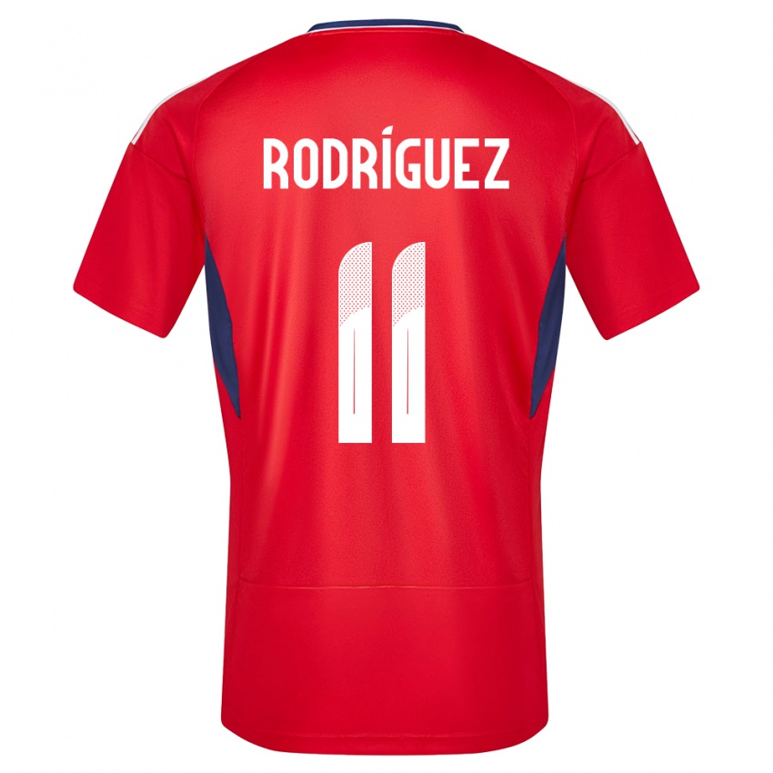 Niño Camiseta Costa Rica Raquel Rodriguez #11 Rojo 1ª Equipación 24-26 La Camisa México