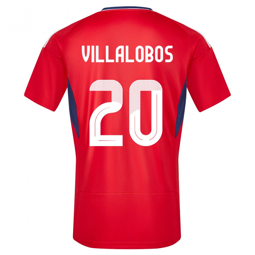 Niño Camiseta Costa Rica Fabiola Villalobos #20 Rojo 1ª Equipación 24-26 La Camisa México