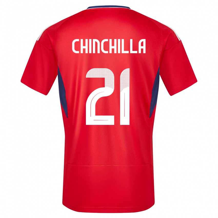 Niño Camiseta Costa Rica Viviana Chinchilla #21 Rojo 1ª Equipación 24-26 La Camisa México