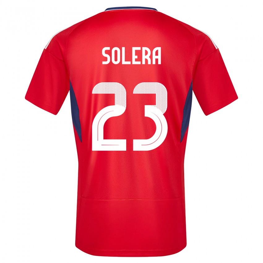 Niño Camiseta Costa Rica Daniela Solera #23 Rojo 1ª Equipación 24-26 La Camisa México