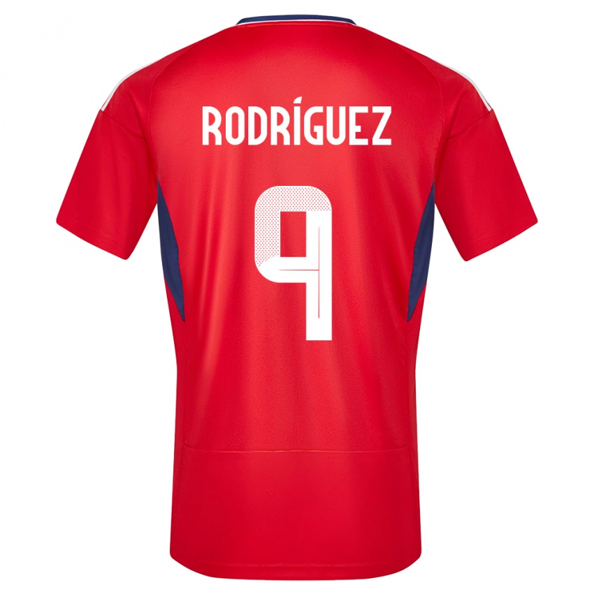 Niño Camiseta Costa Rica Doryan Rodriguez #9 Rojo 1ª Equipación 24-26 La Camisa México