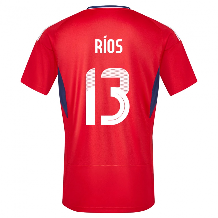 Niño Camiseta Costa Rica Keral Rios #13 Rojo 1ª Equipación 24-26 La Camisa México