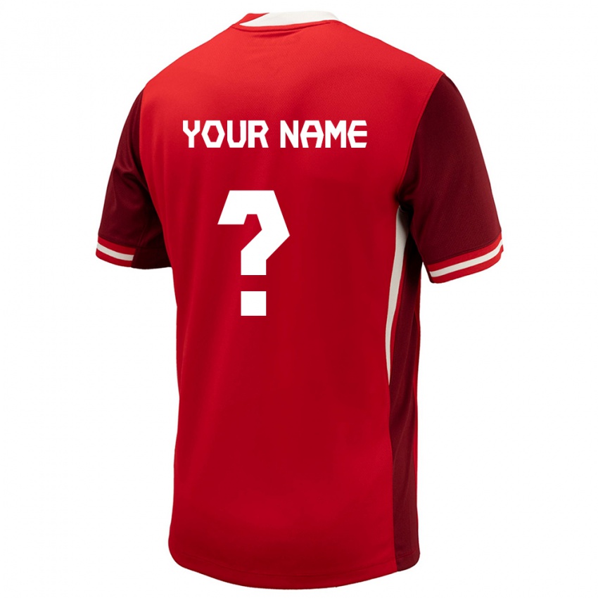 Niño Camiseta Canadá Su Nombre #0 Rojo 1ª Equipación 24-26 La Camisa México